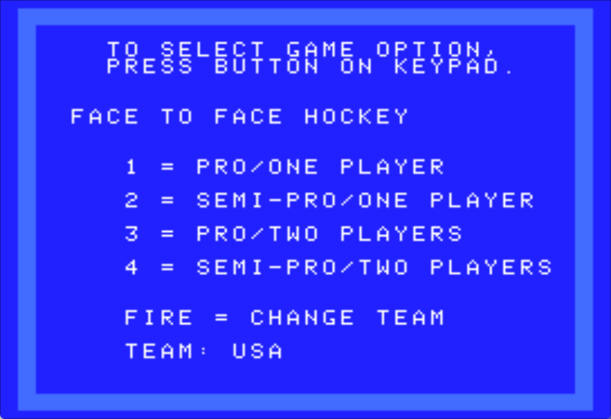 Face to Face Hockey
